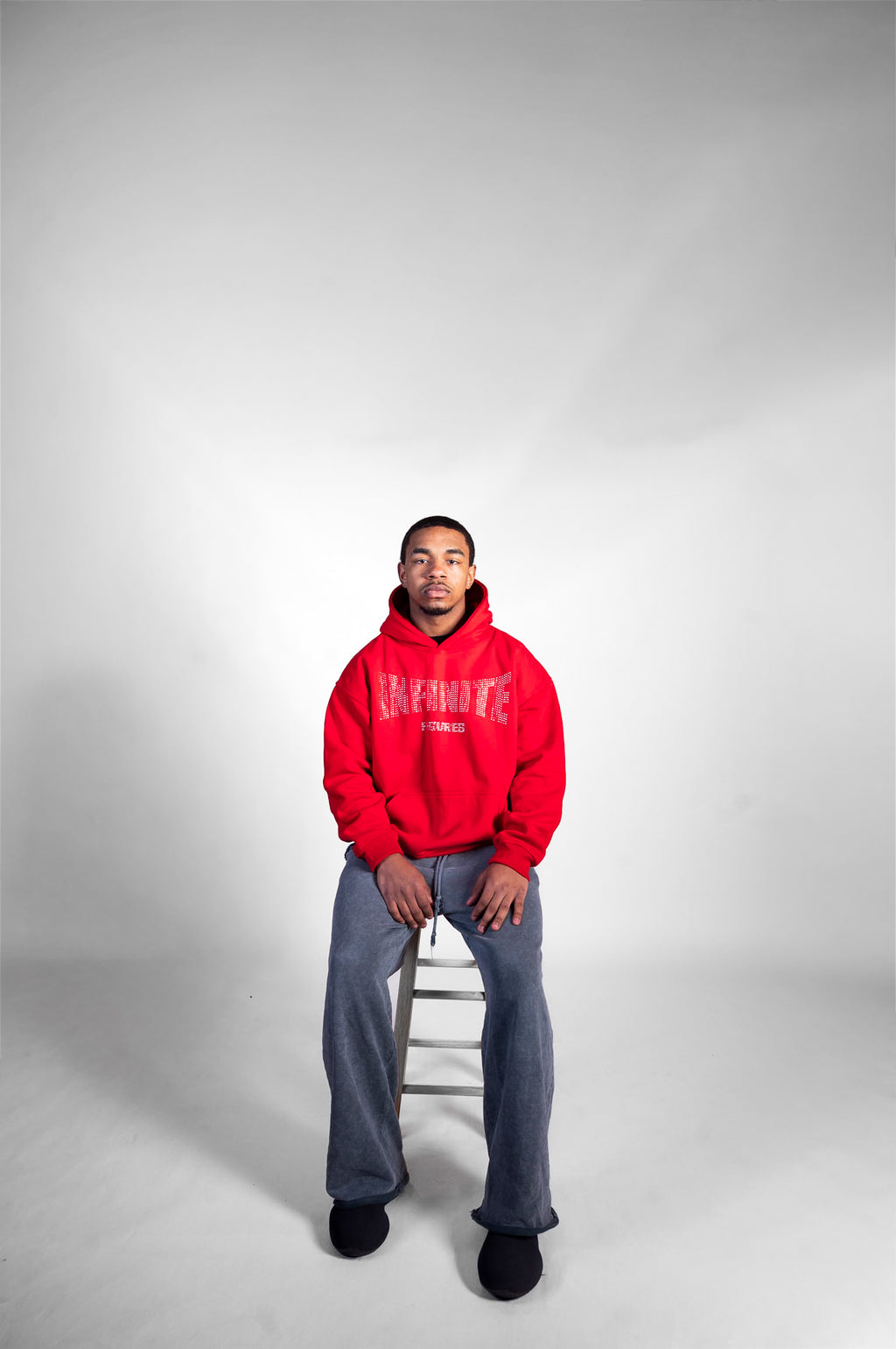 RED RHINESTONE HOODIE