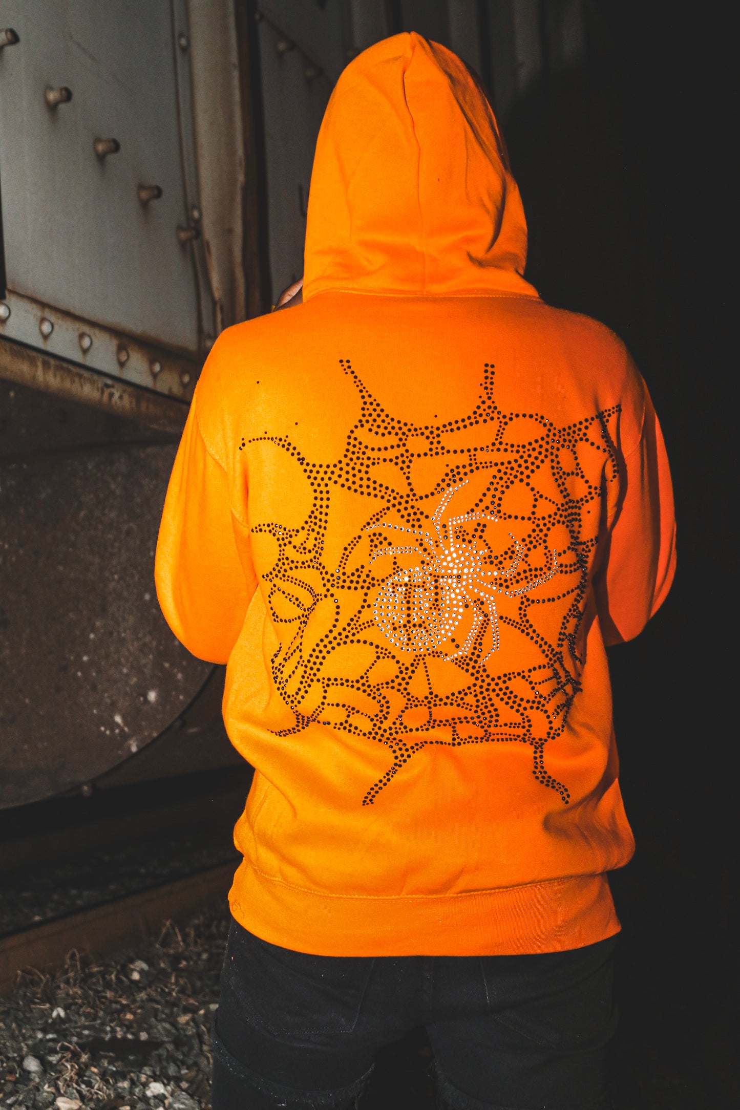 ORANGE HALLOWEEN HOODIE