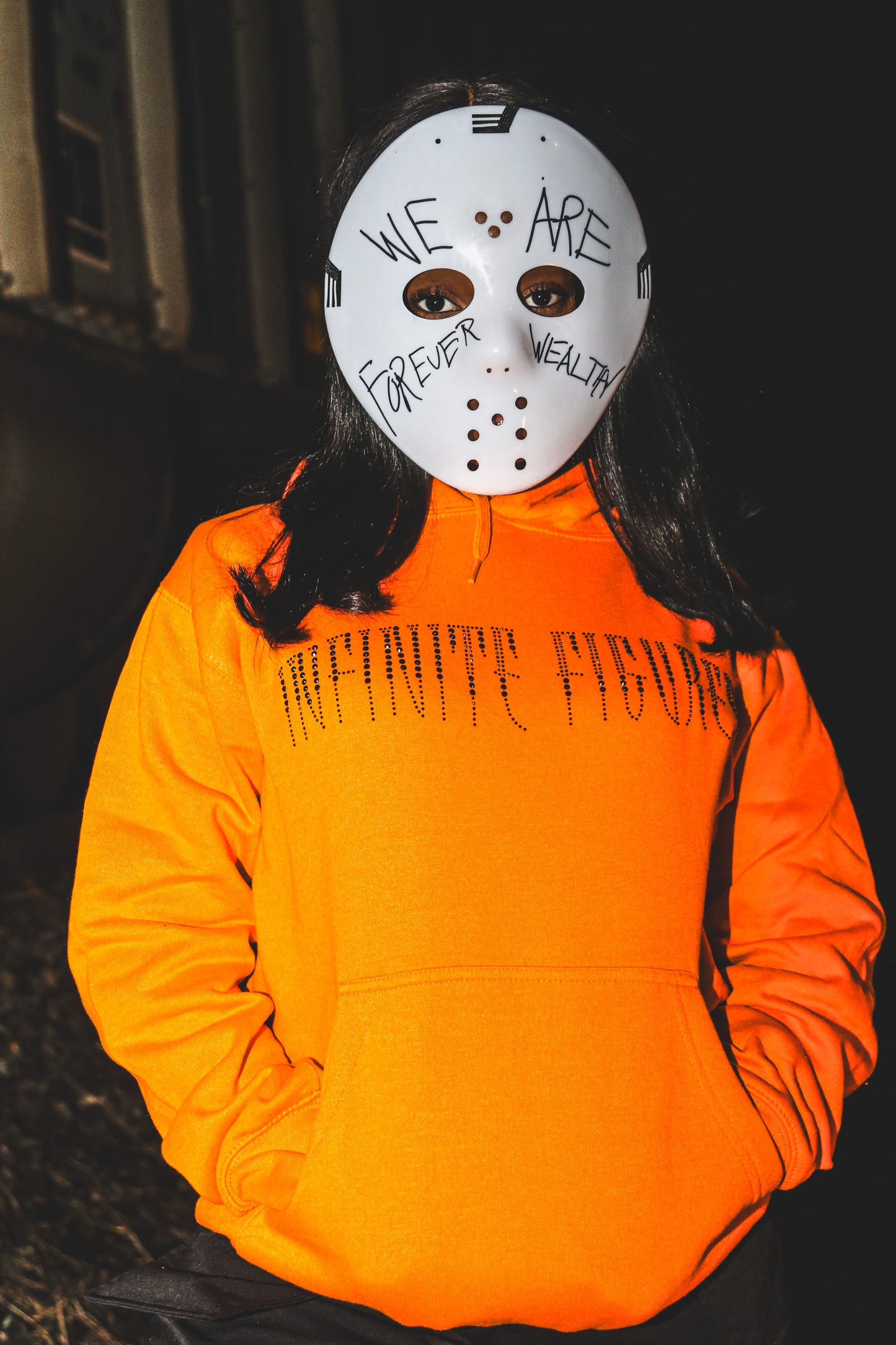 ORANGE HALLOWEEN HOODIE