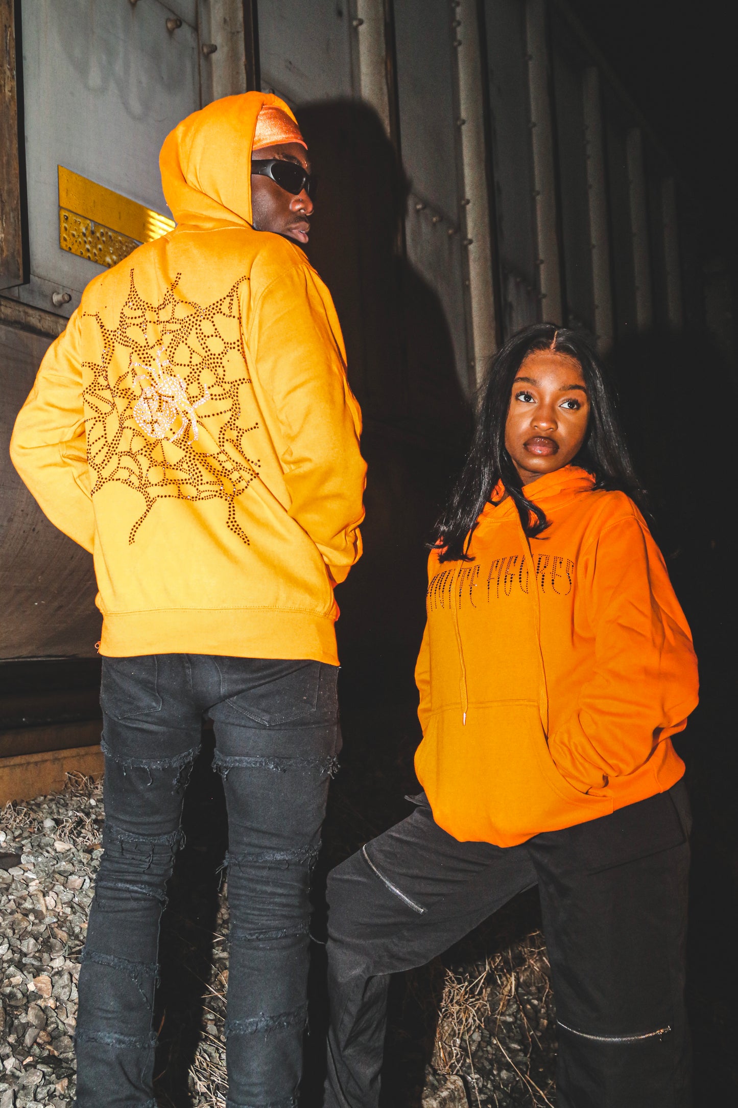 ORANGE HALLOWEEN HOODIE